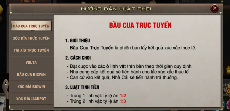 Bầu Cua Live Tại VaoBet Trải Nghiệm Săn Thưởng Đẳng Cấp Nhận Tiền Tỷ