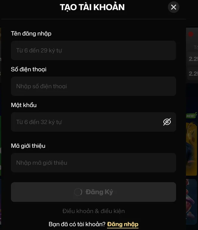 Đăng Ký VaoBet Nhanh Chóng Nhận Ngay Nhiều Phần Quà Giá Trị Khủng Hấp Dẫn