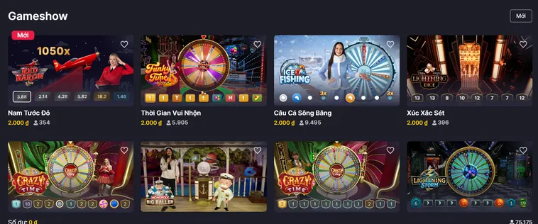 Khám Phá Thế Giới Table Game Game Shows Tại VaoBet Với Phần Thưởng Khủng