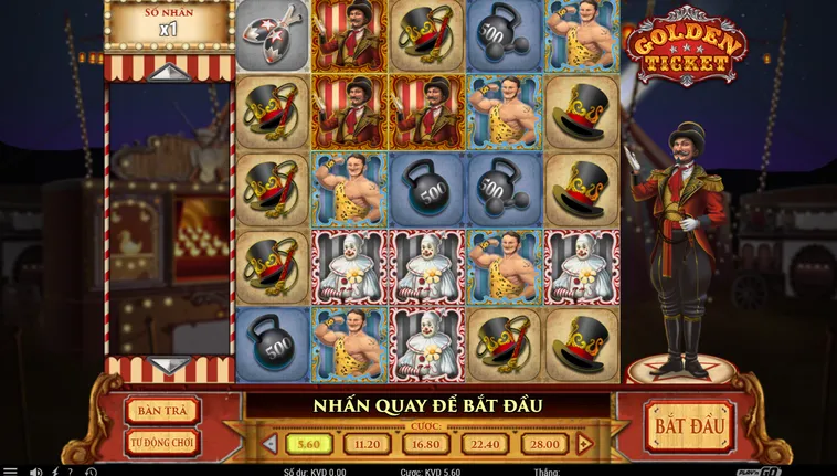 Chinh Phục Vé Vàng Cùng Game Nhanh Golden Ticket Tại VaoBet Uy Tín
