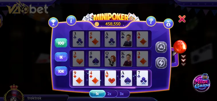 Khám Phá Siêu Phẩm Table Game Mini Poker Tại VaoBet Với Tỷ Lệ Thắng Lớn