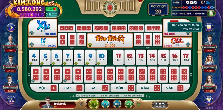 Trải Nghiệm Table Game Sicbo Ngũ Long Tại VaoBet Chinh Phục Thưởng Lớn Hàng Ngày