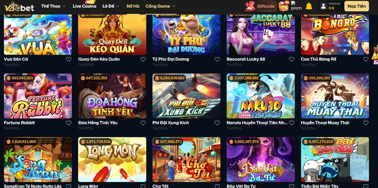 Khám Phá Thế Giới Nổ Hũ VaoBet Đẳng Cấp Với Kho Game Khổng Lồ