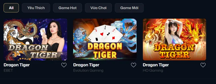 Khám Phá Siêu Phẩm Dragon Tiger Tại VaoBet Chinh Phục Chiến Thắng Lớn Mỗi Ngày