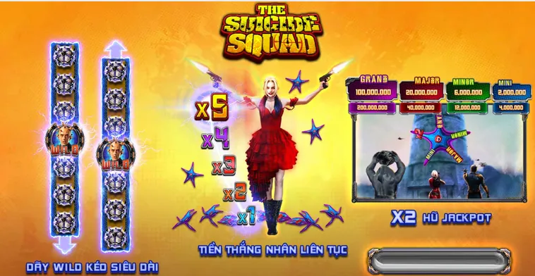 Chinh Phục Siêu Phẩm Slot Game Suicide Squad Tại VaoBet Với Tốc Độ Đặt Cược Chóng Mặt